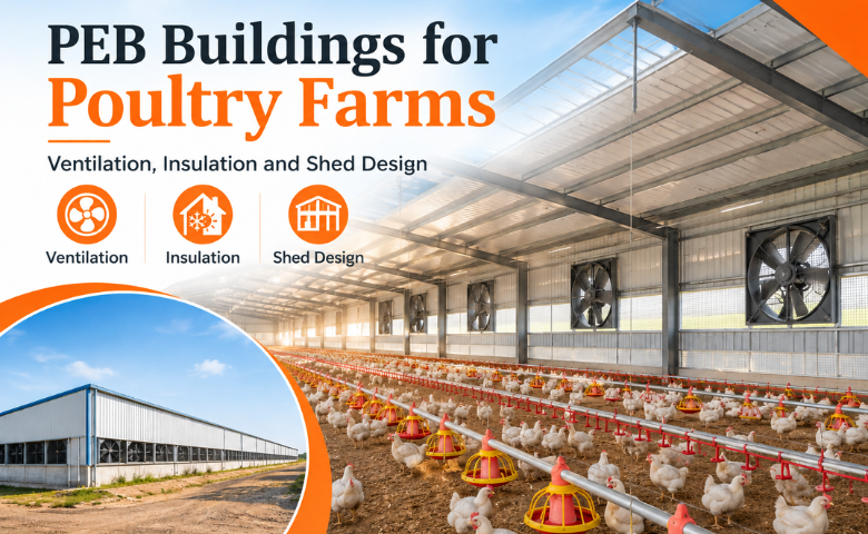 PEB Buildings for Poultry Farms: Ventilation, Insulation and Shed Design